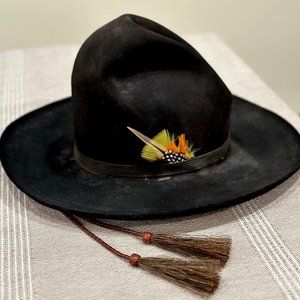 Vintage Beaver Cowboy Character Hat Western Wear